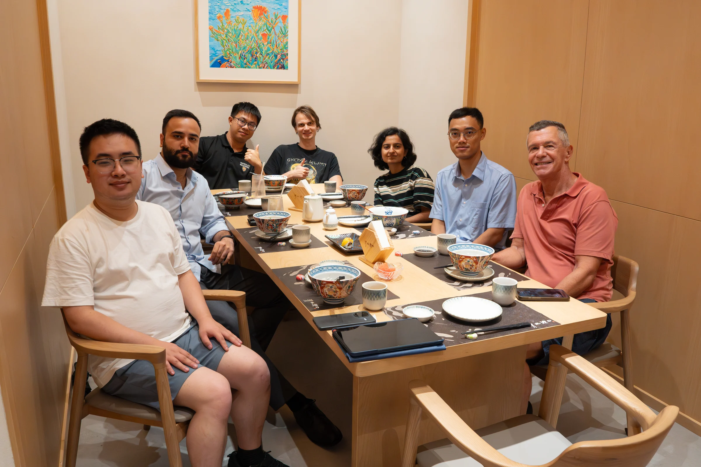 SDS Theory Group members gathered for a meal